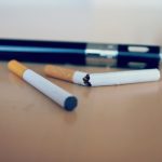 Illustrated graphic about vaping after smoking cessation and lung cancer evidence